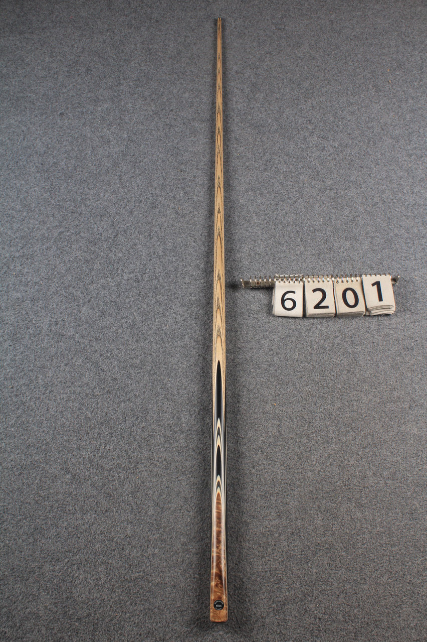 woods 1 piece handmade ash snooker / pool cue # 6201