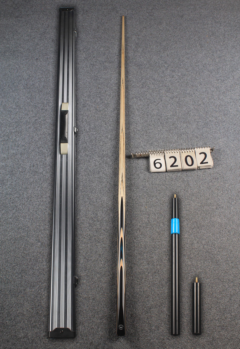 woods 1 piece handmade ash snooker / pool cue # 6202