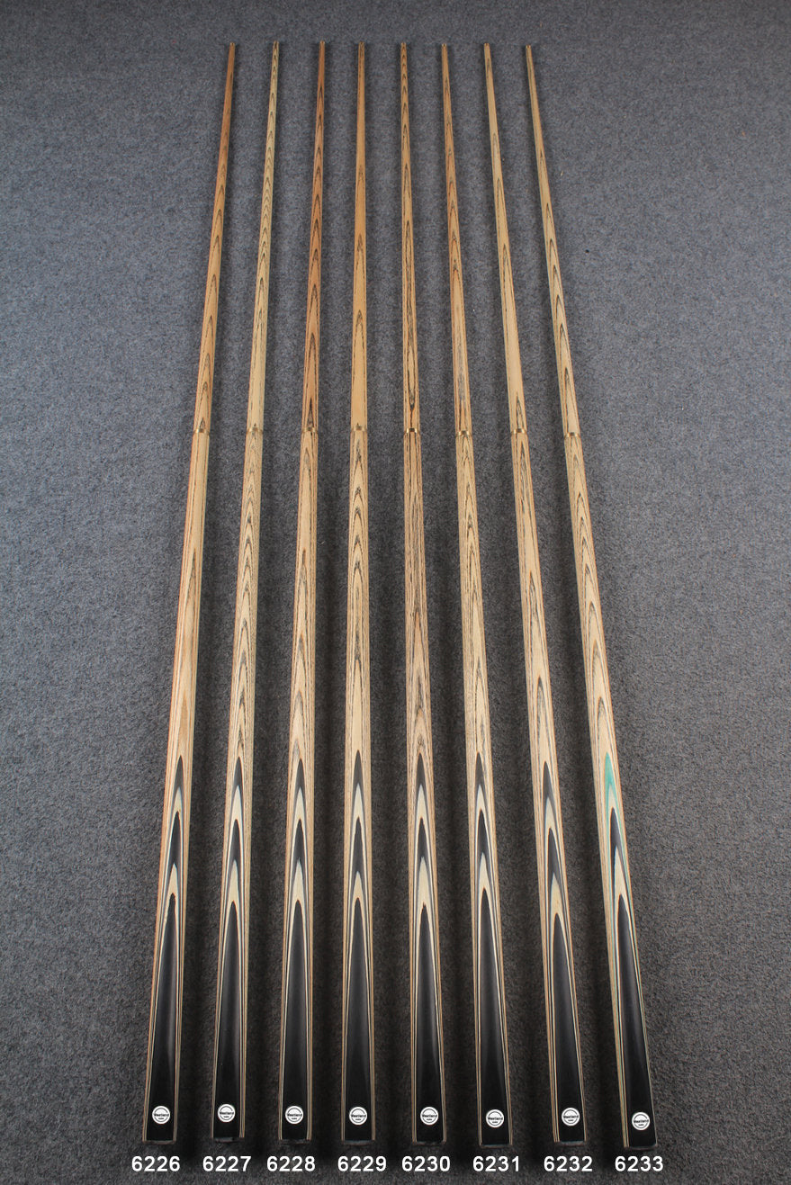 1/2 ash 60'' 8 ball  cue  # 6226 - 6233