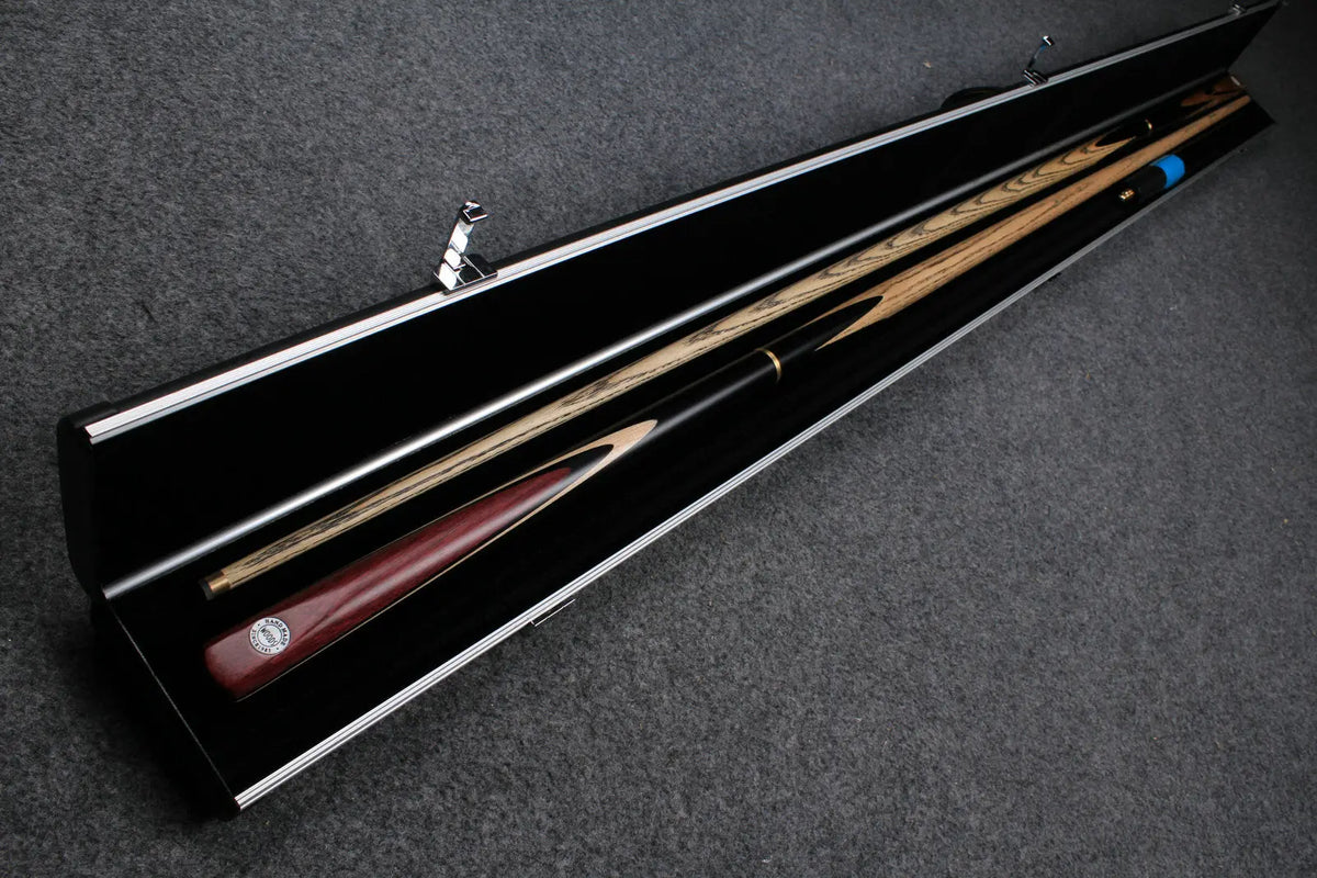 1 piece microfibric leather case aluminium construction with 3 slots ~halo style WOODS CUES