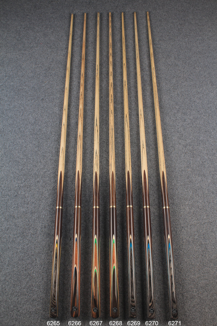 3/4 ash snooker cue  #6265 - #6271 WOODS CUES