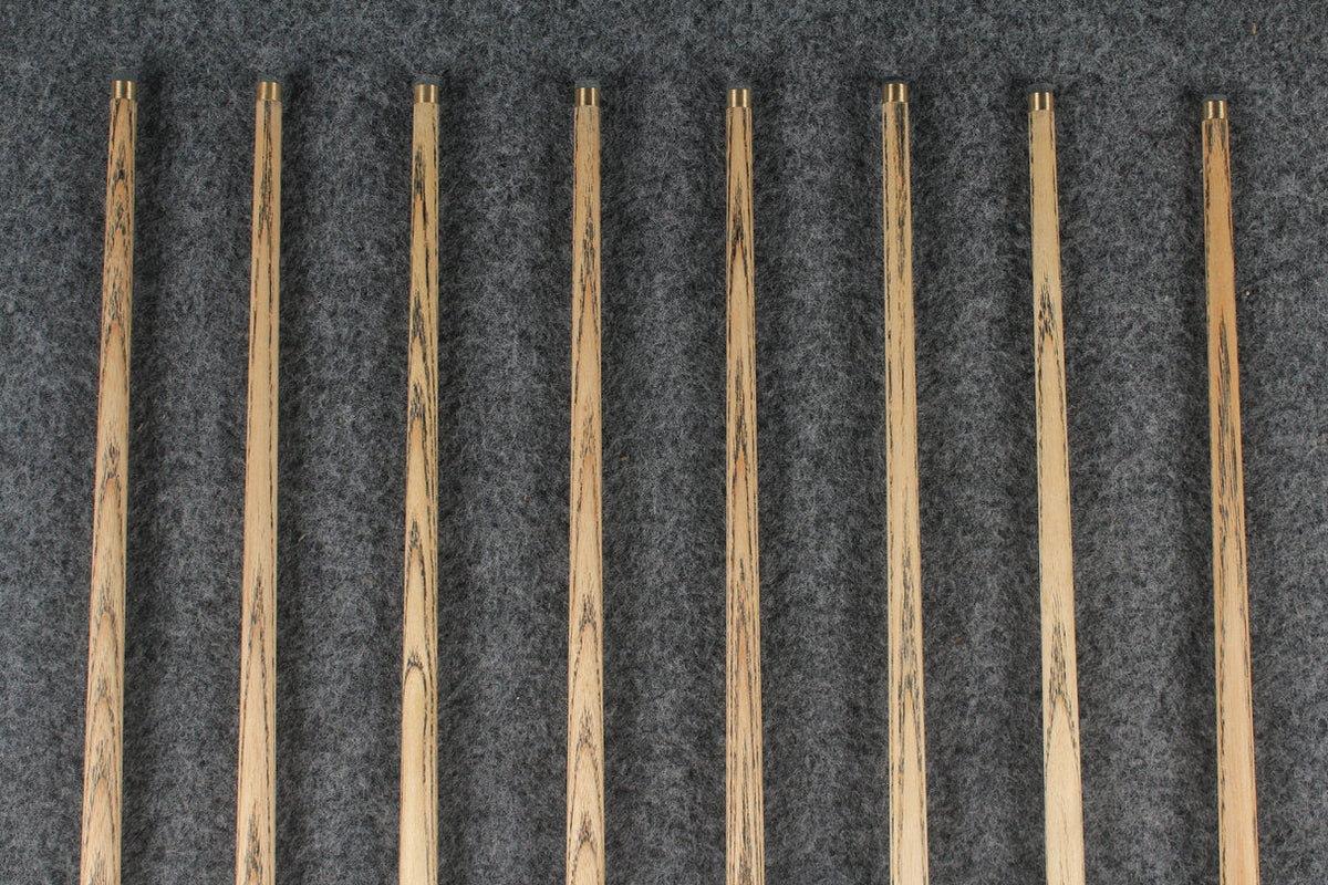 3/4 ash english pool cue  #6272 - #6279 WOODS CUES