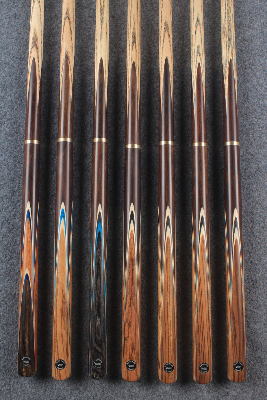 3/4 ash english pool cue  #6280 - #6286 WOODS CUES
