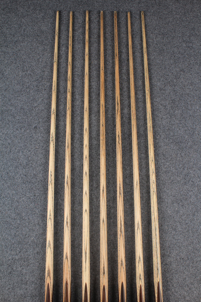 3/4 ash english pool cue  #6280 - #6286