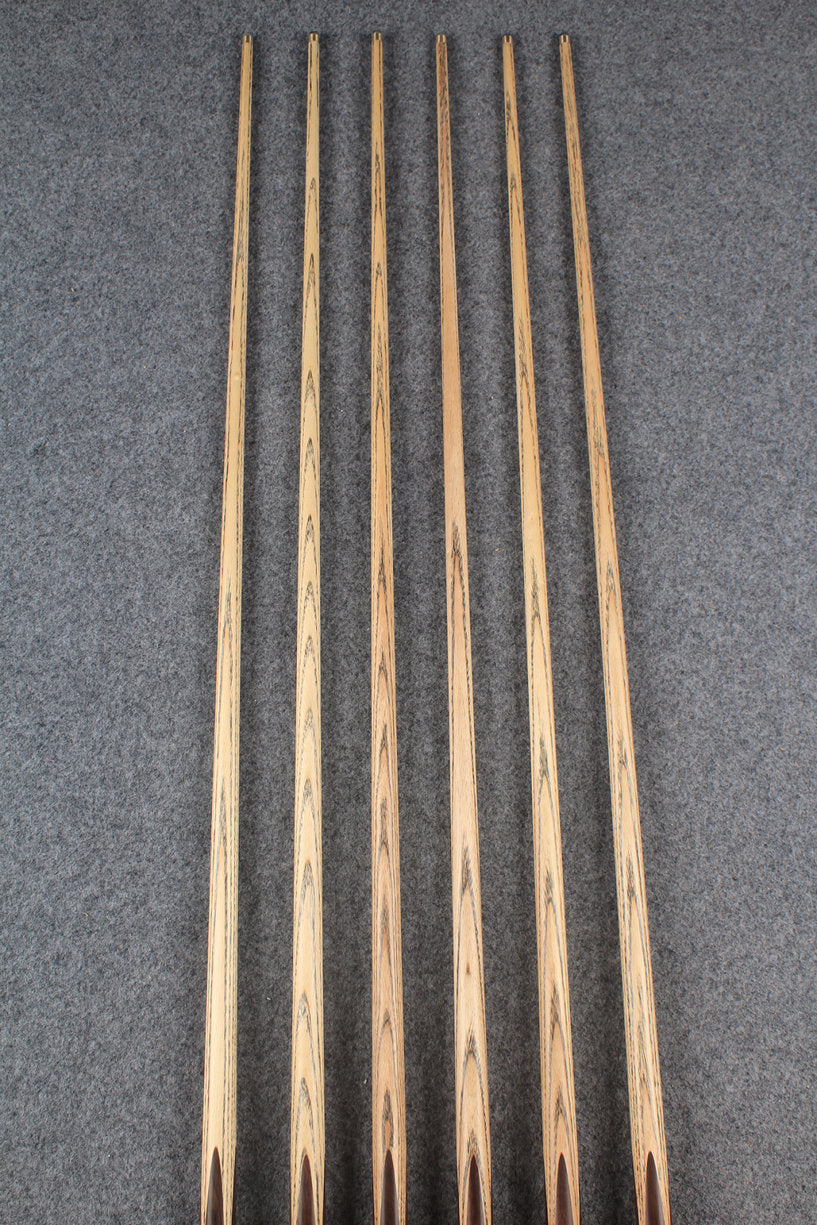 3/4 ash snooker cue  #6301 - #6306