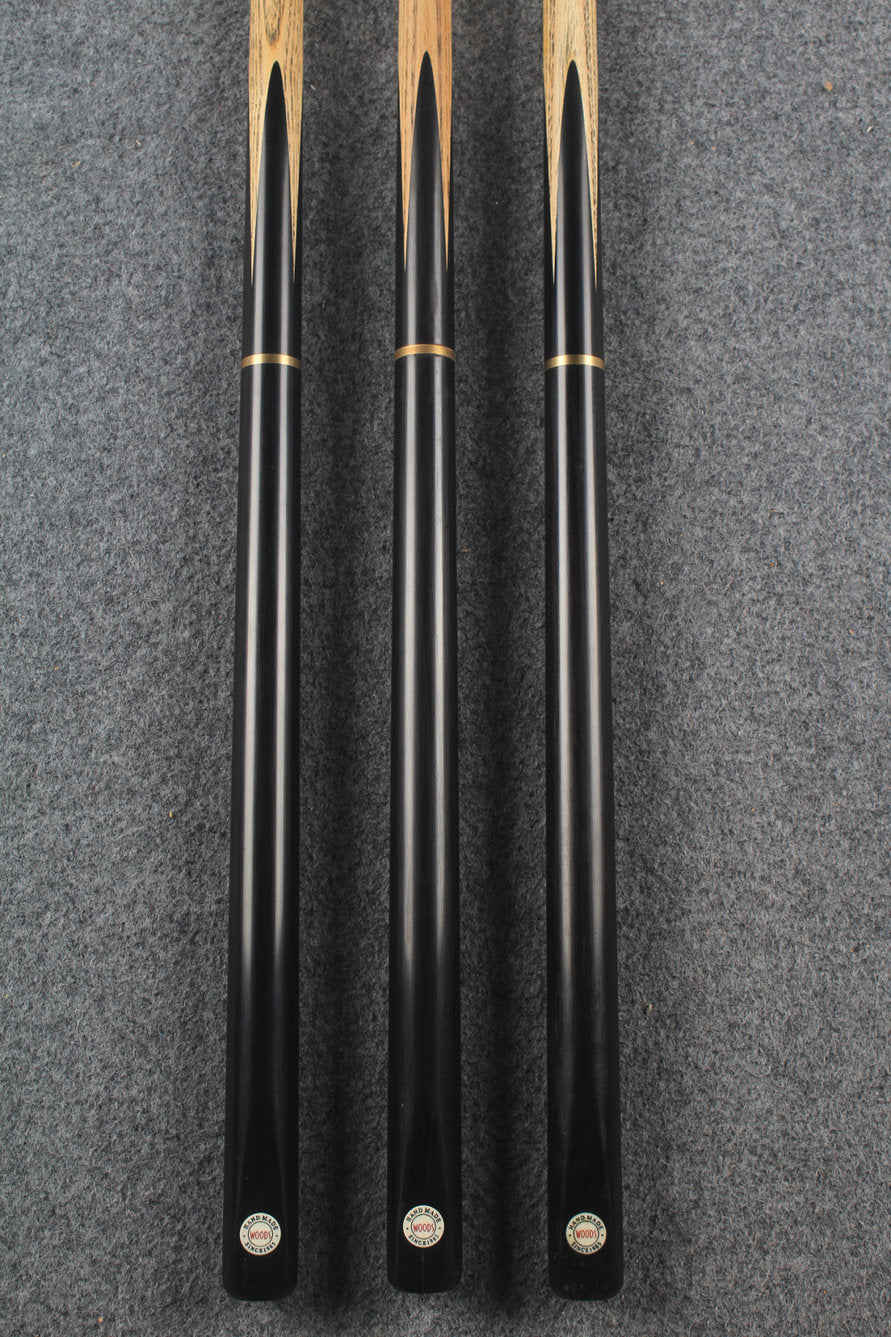 3/4 ash english pool cue  #6326 - #6328 WOODS CUES
