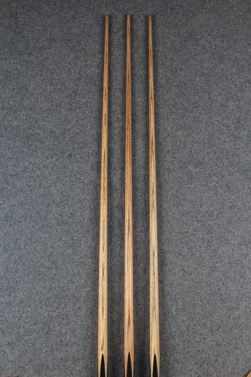 3/4 ash english pool cue  #6326 - #6328 WOODS CUES