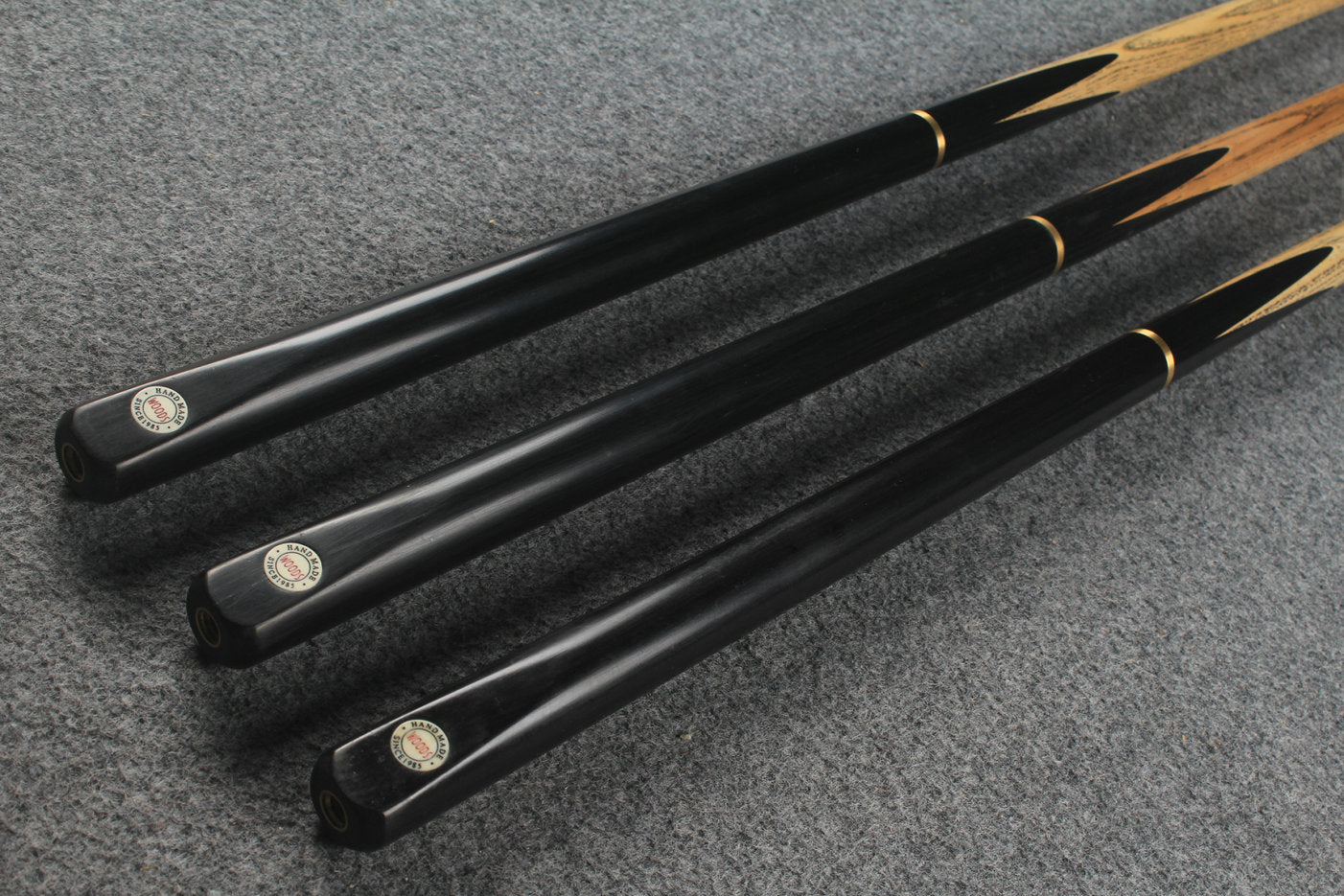 3/4 ash english pool cue  #6326 - #6328 WOODS CUES