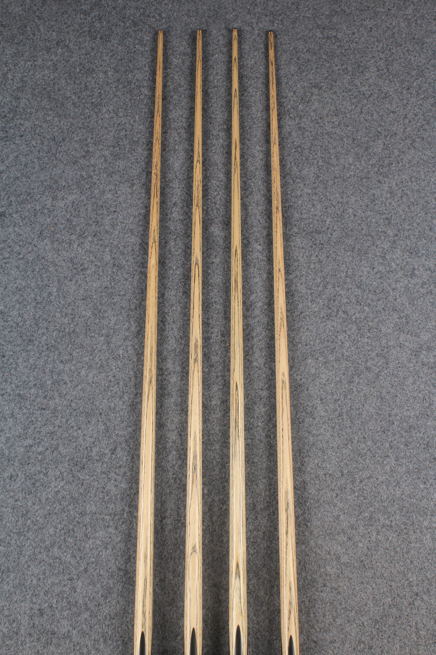 3/4 ash english pool cue  #6354 - #6357 WOODS CUES