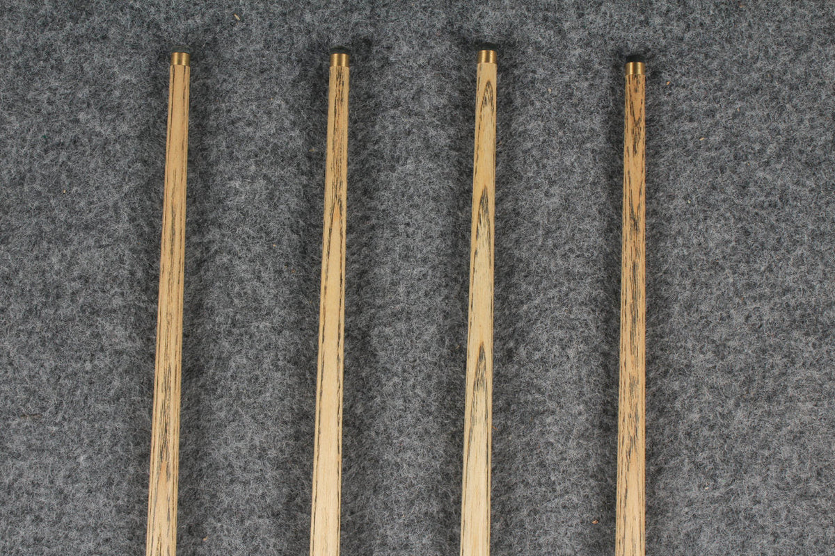 3/4 ash english pool cue  #6354 - #6357 WOODS CUES