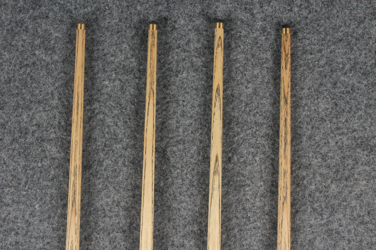 3/4 ash english pool cue  #6354 - #6357 WOODS CUES