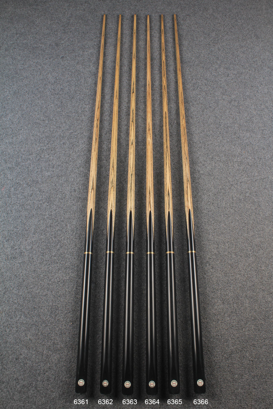 3/4 ash 55&#39;&#39; english pool cue  #6361 - #6366