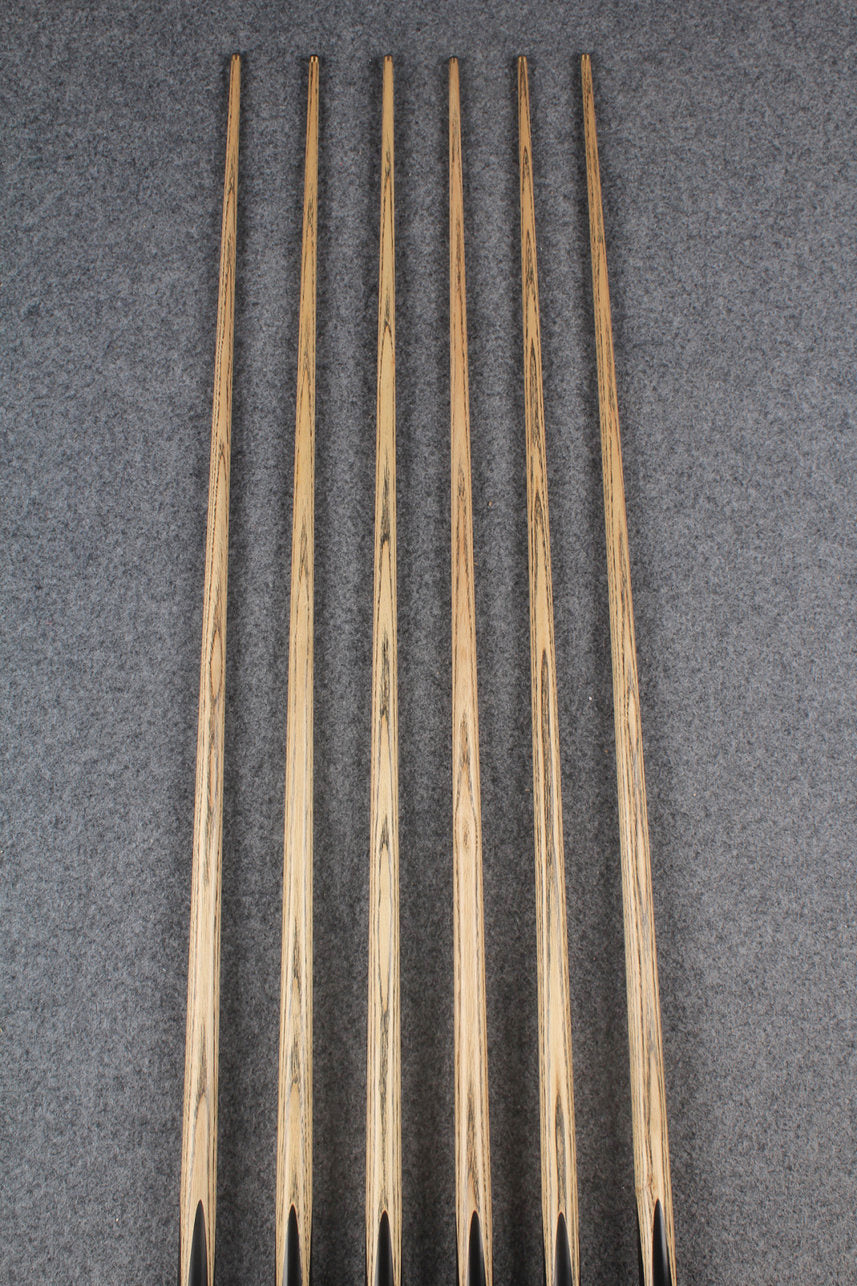 3/4 ash 55'' english pool cue  #6361 - #6366