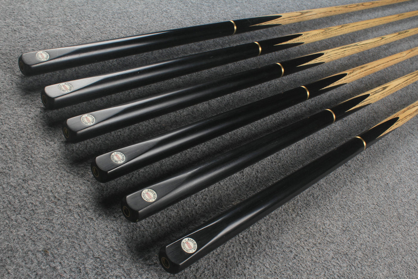 3/4 ash 55'' english pool cue  #6361 - #6366