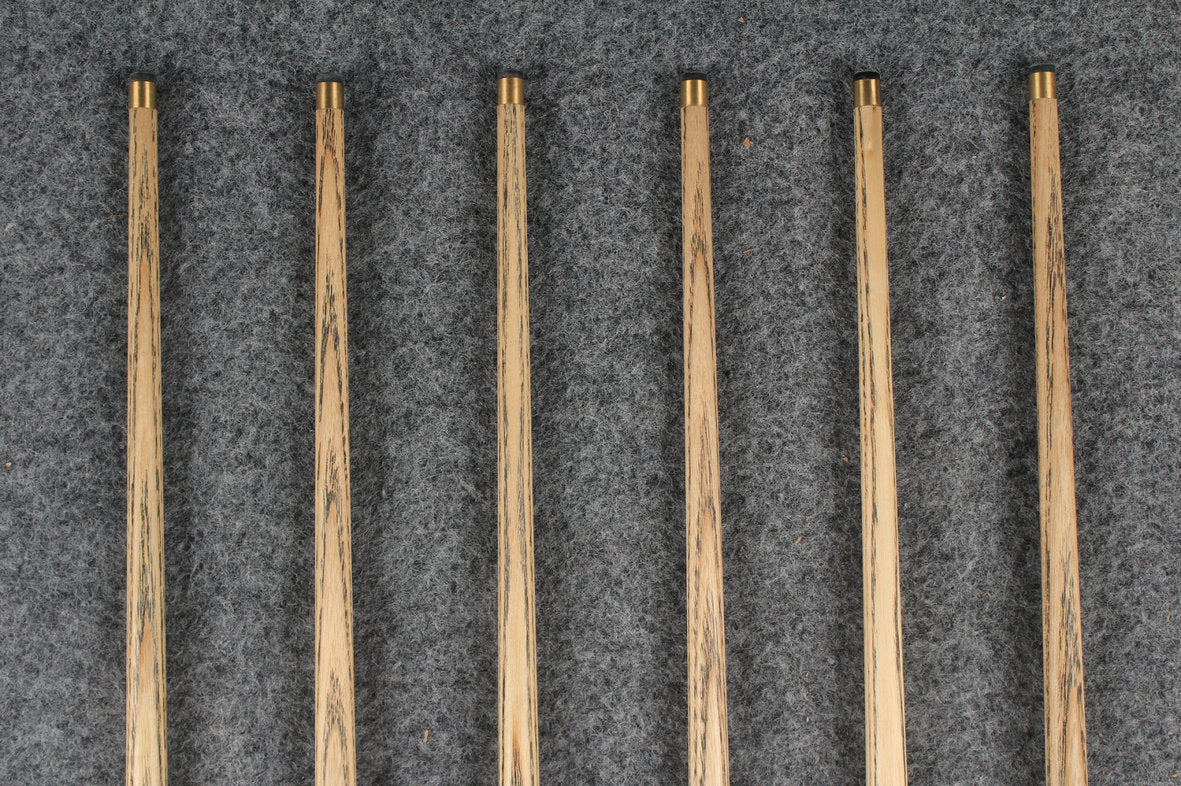 3/4 ash 55'' english pool cue  #6376 - #6381