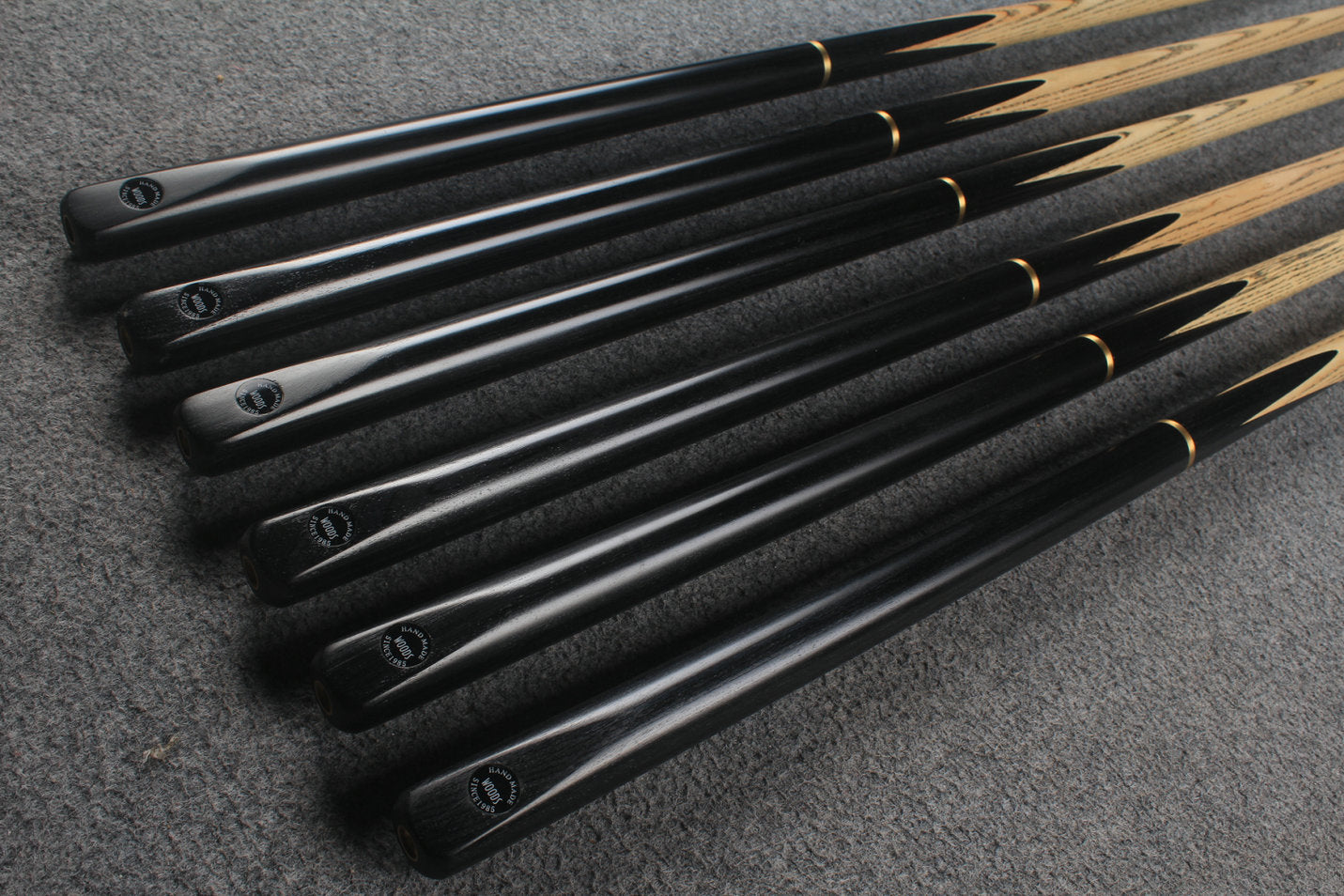 3/4 ash 55'' english pool cue  #6376 - #6381