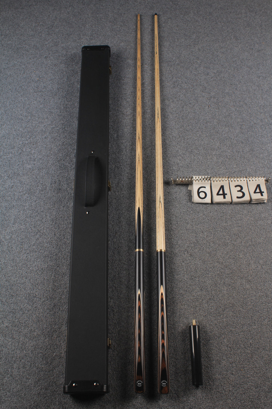 3/4 ASH 8 ball cue + break cue + case # 6434