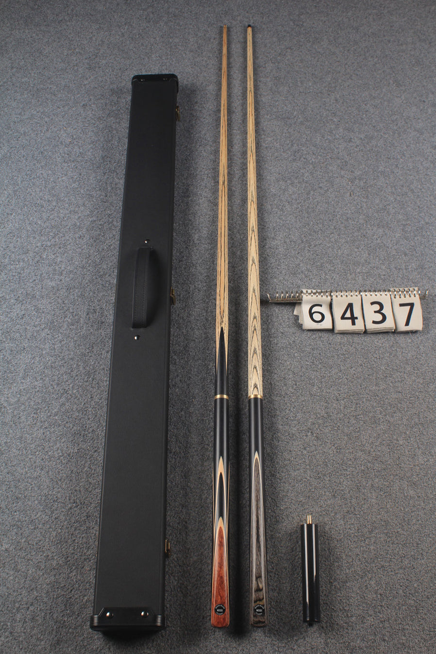 3/4 ASH english pool cue + break cue + case # 6437