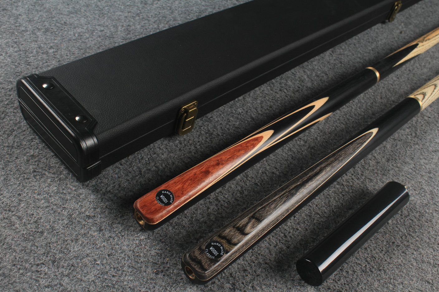3/4 ASH english pool cue + break cue + case # 6437