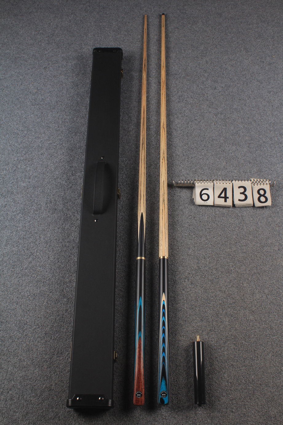 3/4 ASH 8 ball cue + break cue + case # 6438
