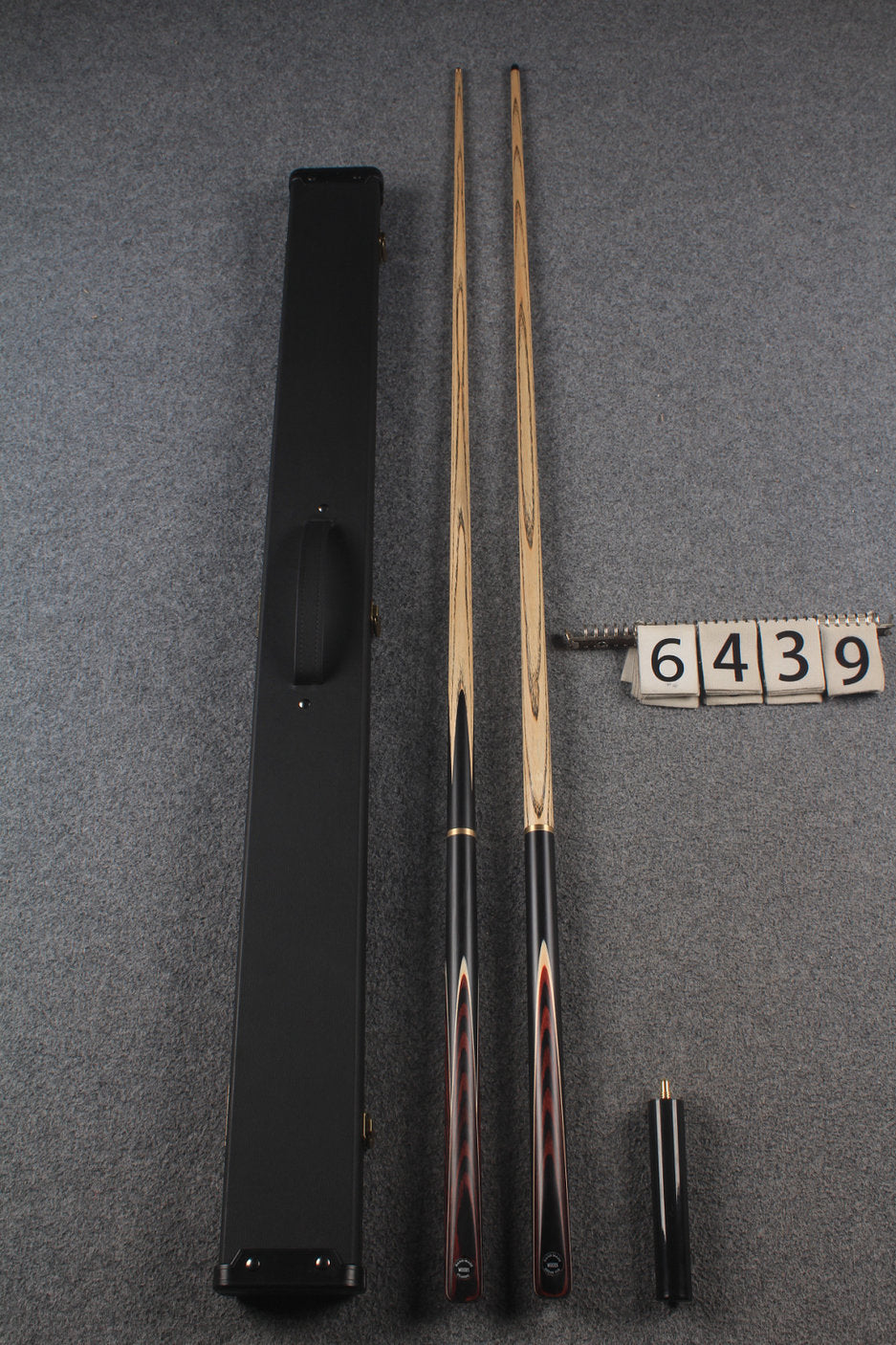 3/4 ASH 8 ball cue + break cue + case # 6439