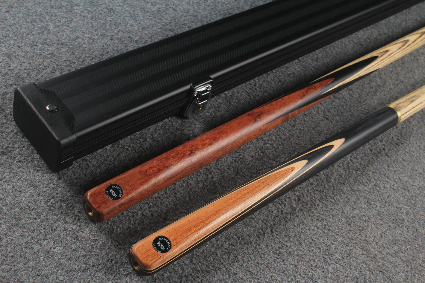 1 piece ASH english pool cue + break cue + case # 6441