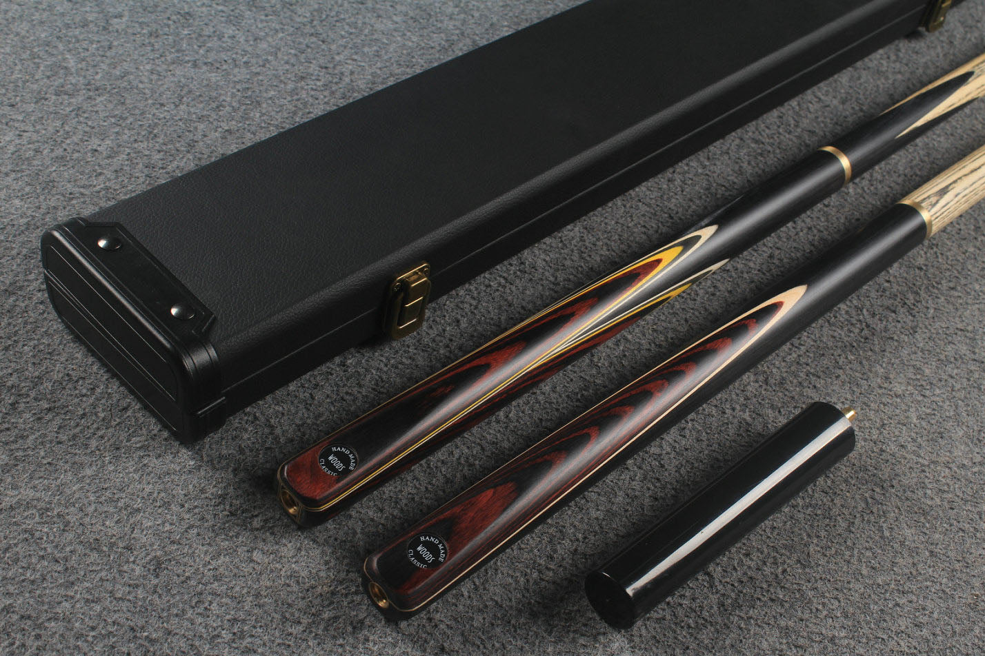 3/4 ASH english pool cue + break cue + case # 6445