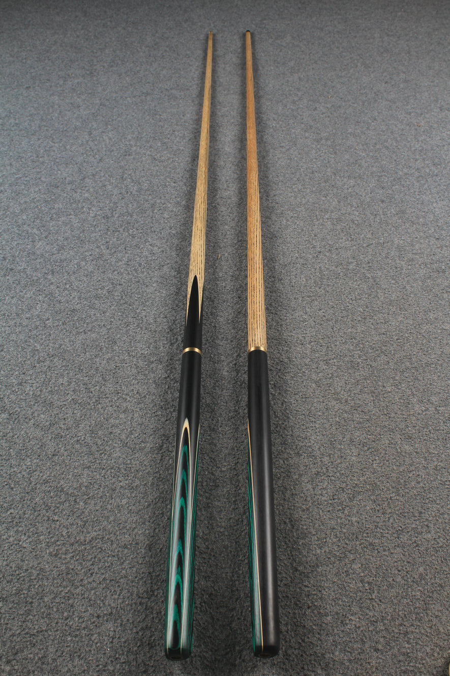3/4 ASH english pool cue + break cue + case # 6449