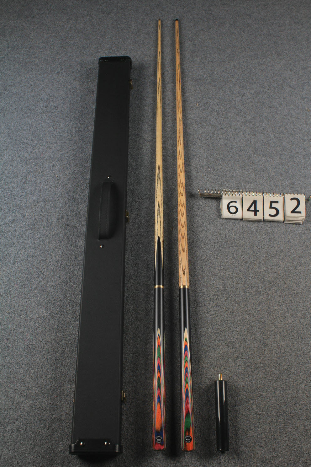 3/4 ASH english pool cue + break cue + case # 6452