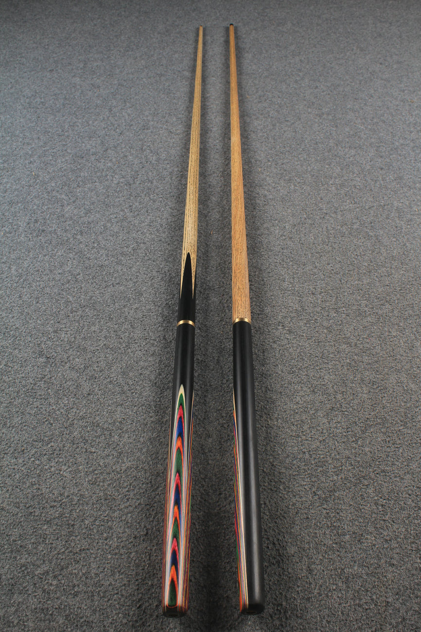 3/4 ASH english pool cue + break cue + case # 6452