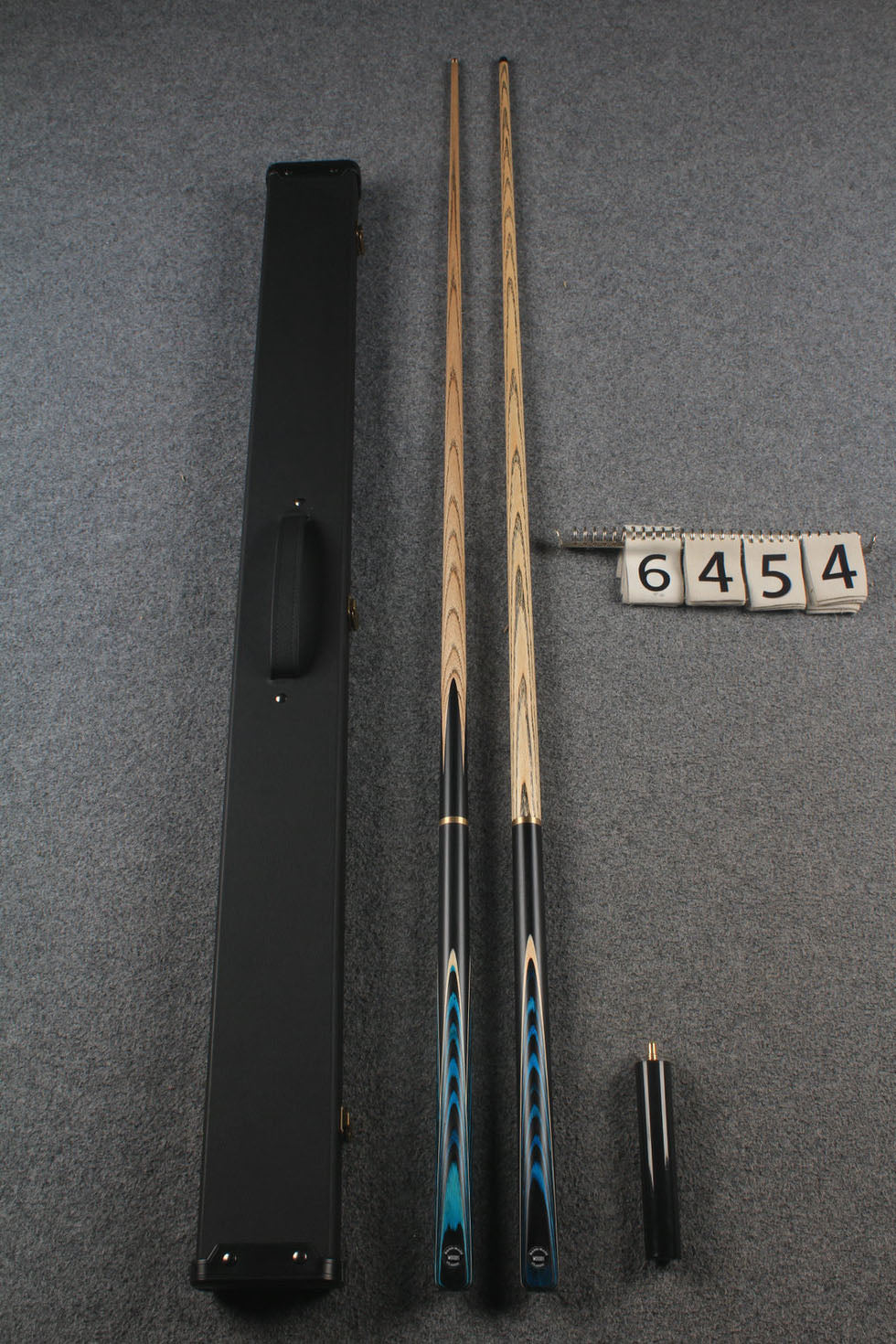 3/4 ASH 8 ball cue + break cue + case # 6454