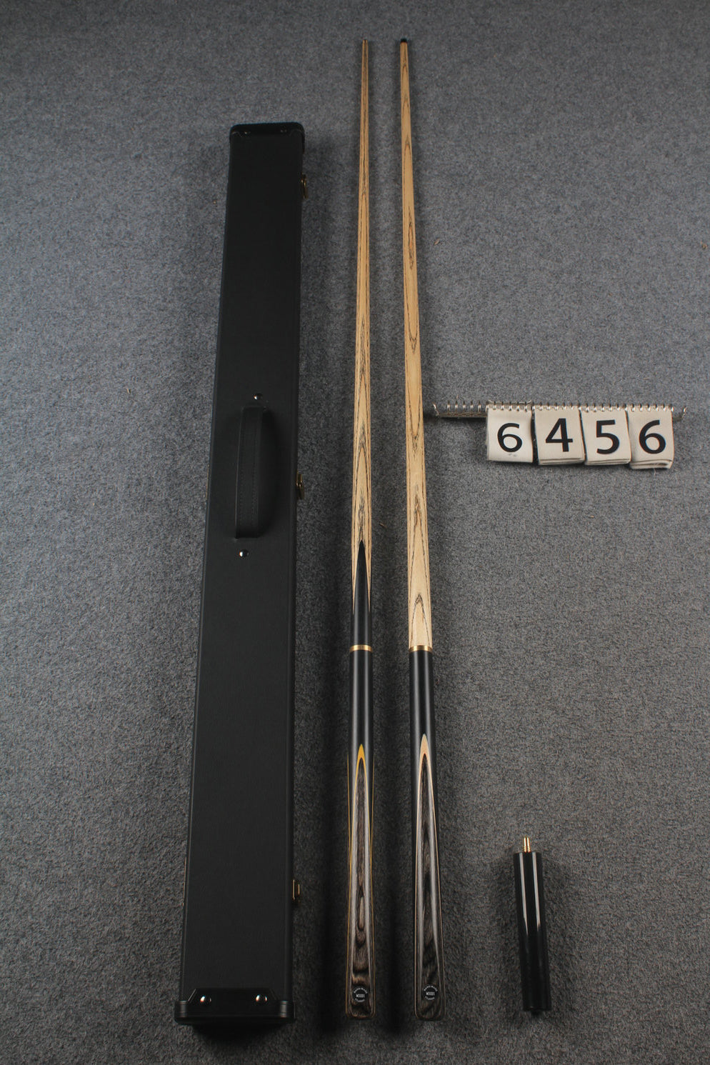 3/4 ASH english pool cue + break cue + case # 6456