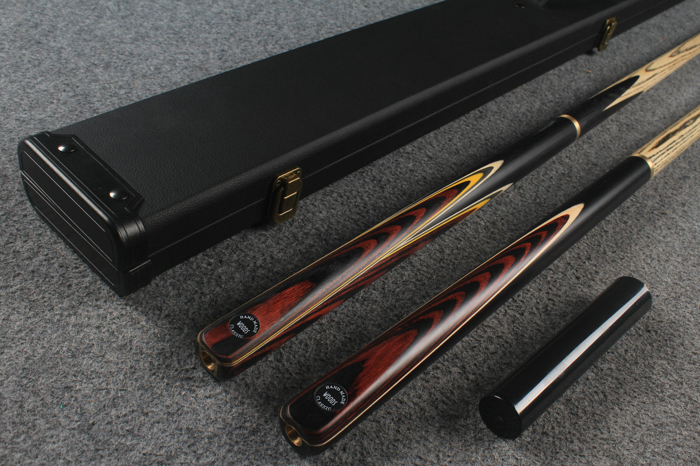 3/4 ASH english pool cue + break cue + case # 6457