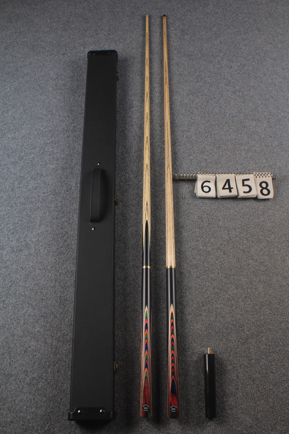 3/4 ASH english pool cue + break cue + case # 6458