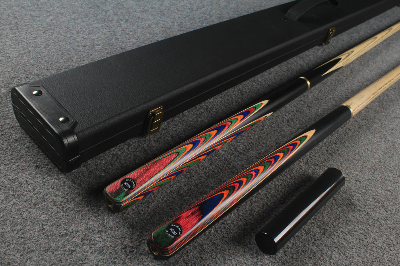 3/4 ASH english pool cue + break cue + case # 6458