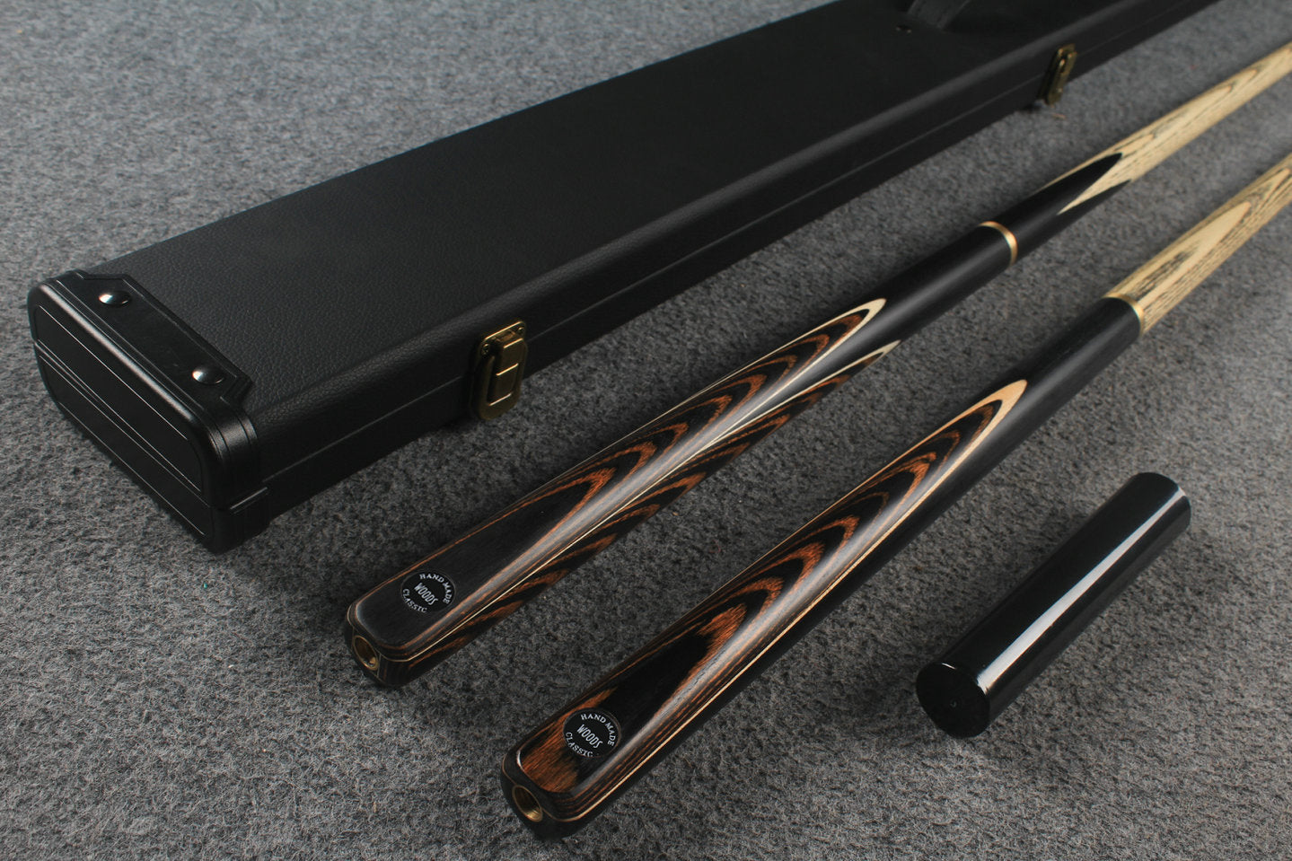 3/4 ASH english pool cue + break cue + case # 6459
