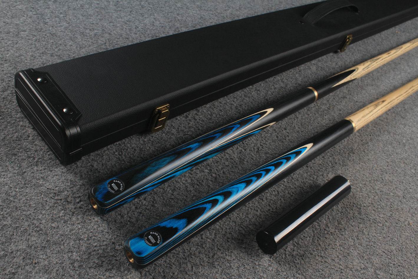 3/4 ASH english pool cue + break cue + case # 6460