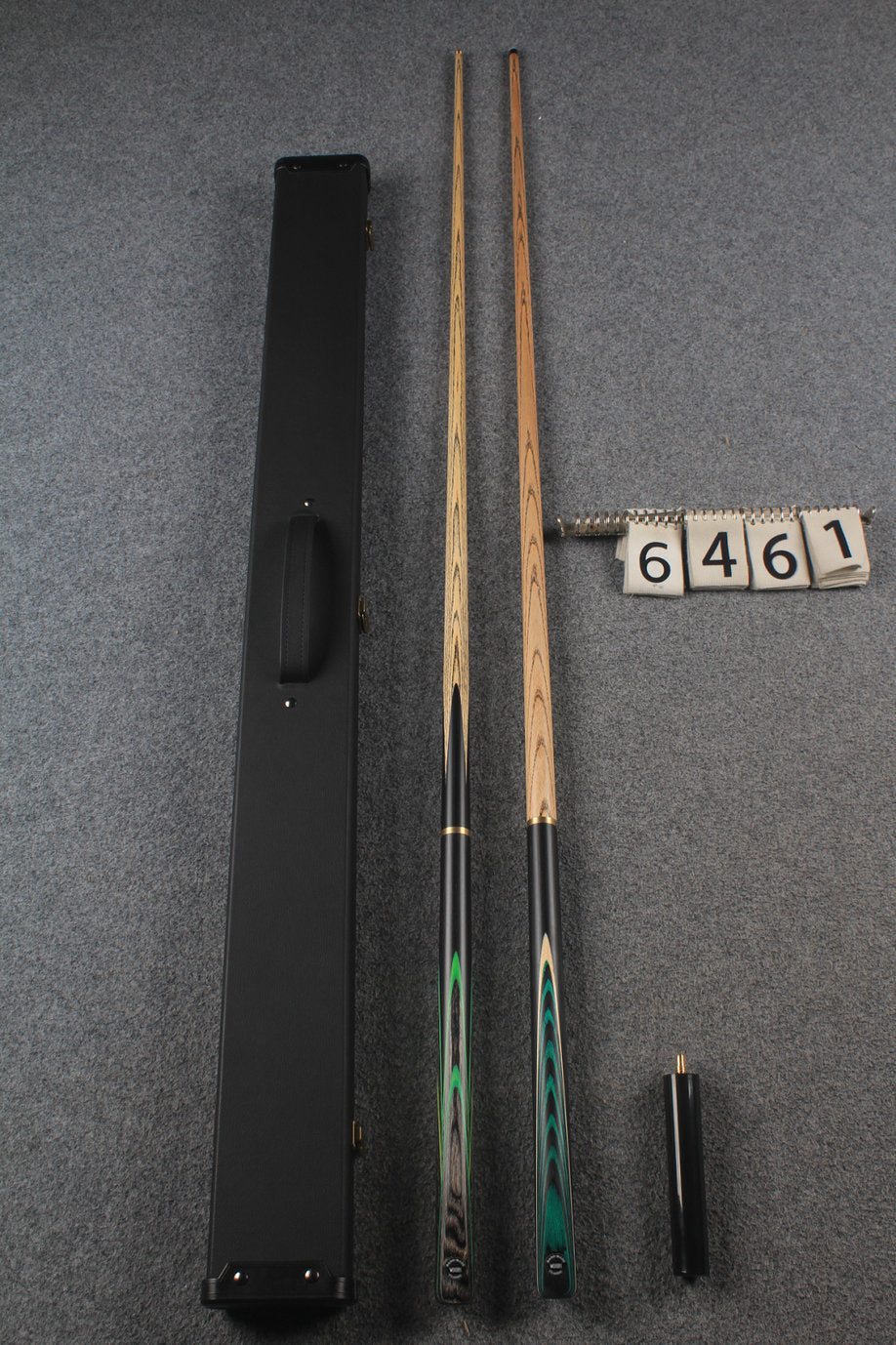 3/4 ASH english pool cue + break cue + case # 6461