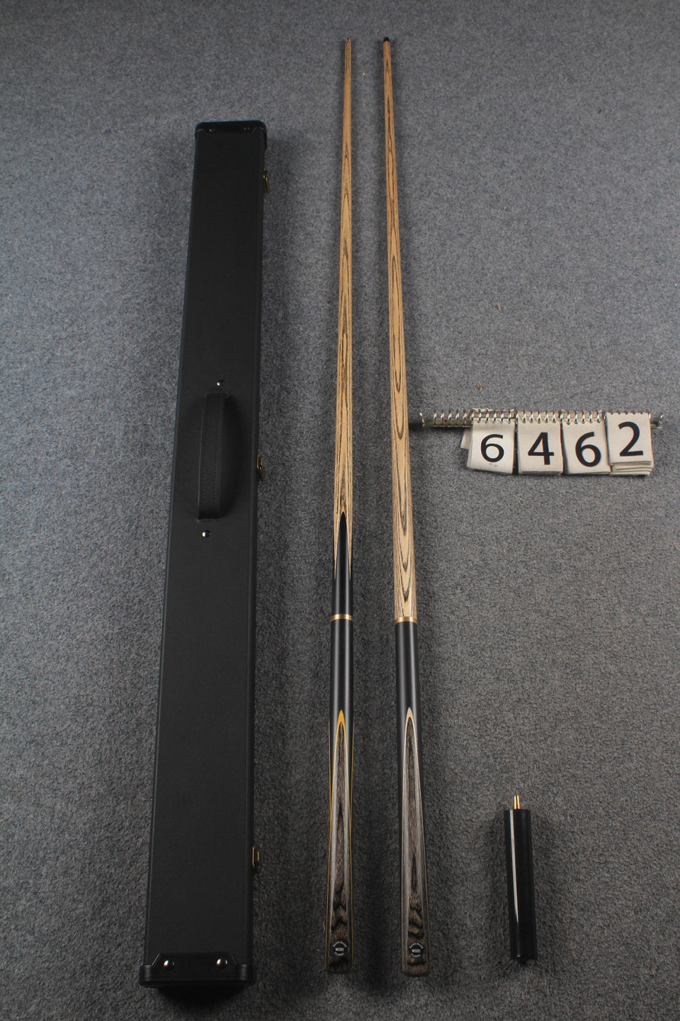 3/4 ASH english pool cue + break cue + case # 6462
