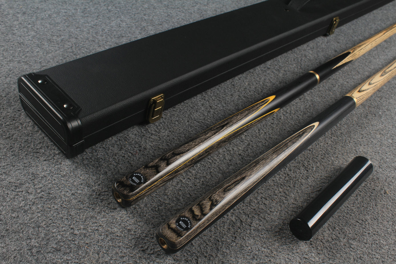 3/4 ASH english pool cue + break cue + case # 6462