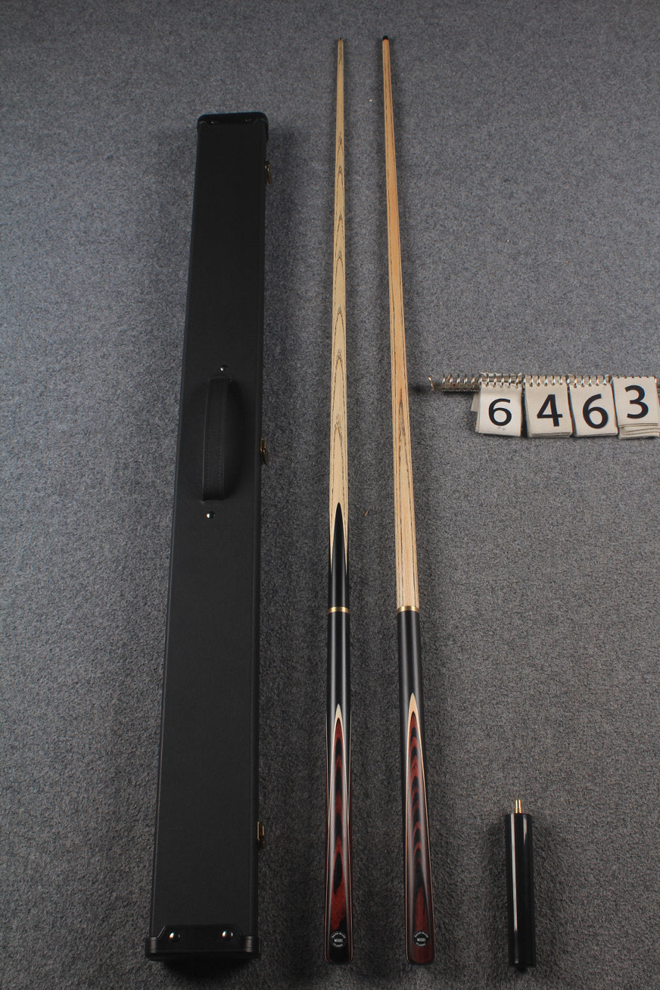 3/4 ASH english pool cue + break cue + case # 6463