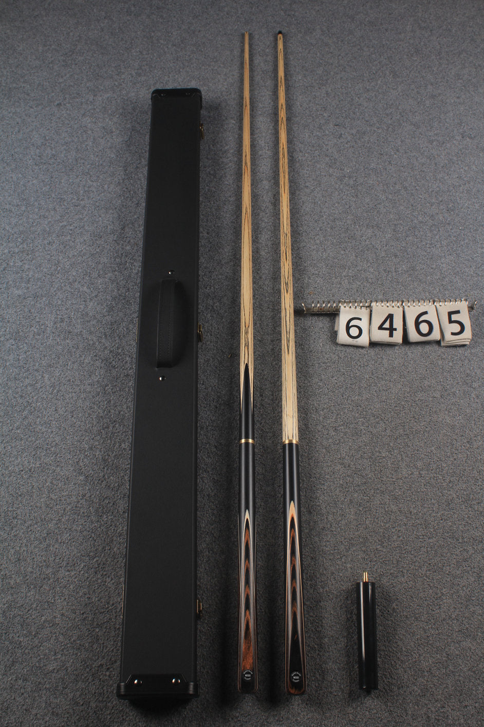 3/4 ASH english pool cue + break cue + case # 6465