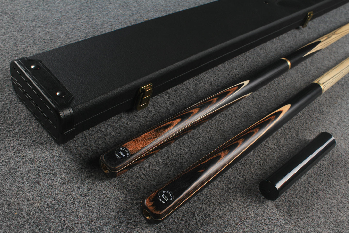 3/4 ASH english pool cue + break cue + case # 6465