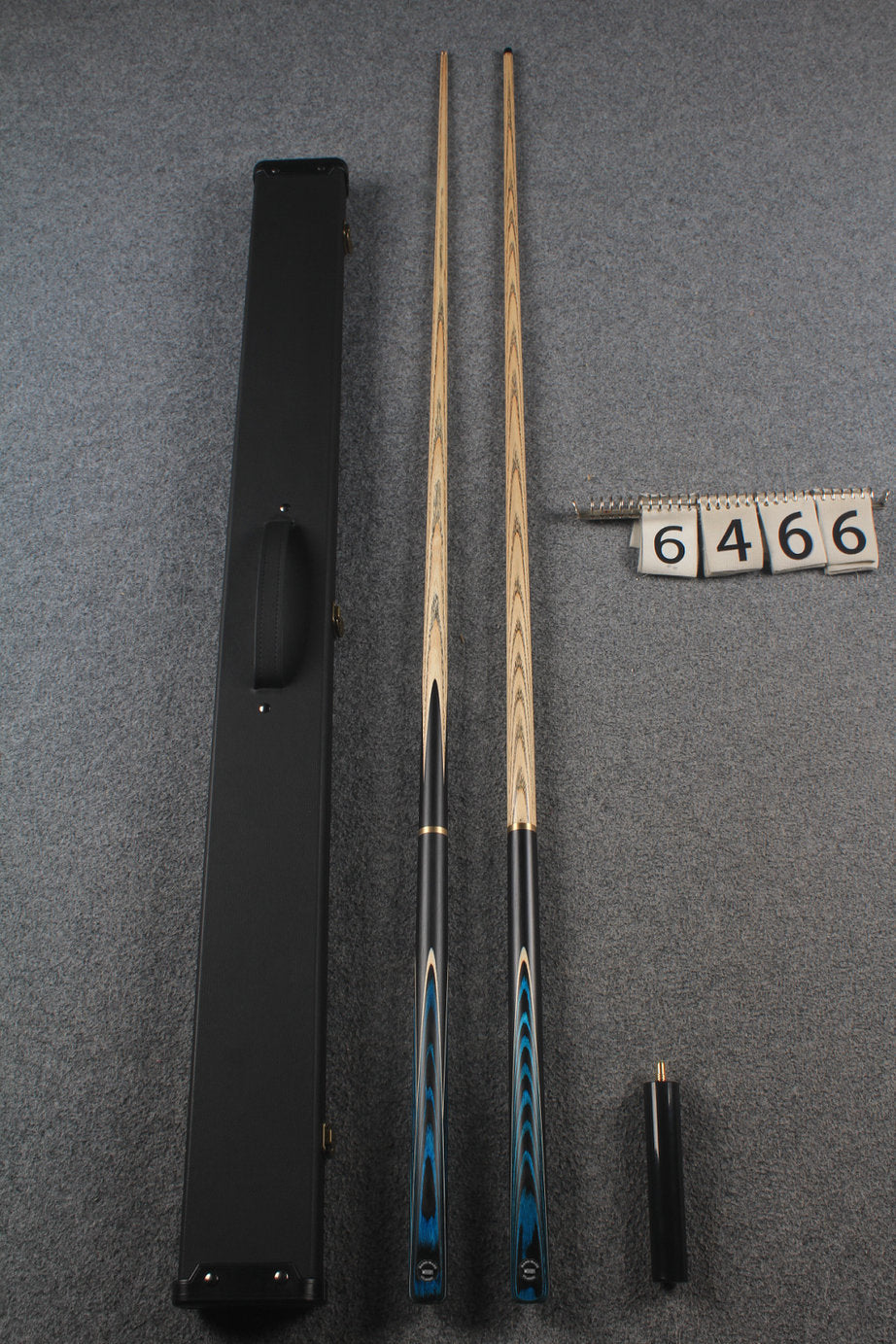 3/4 ASH english pool cue + break cue + case # 6466