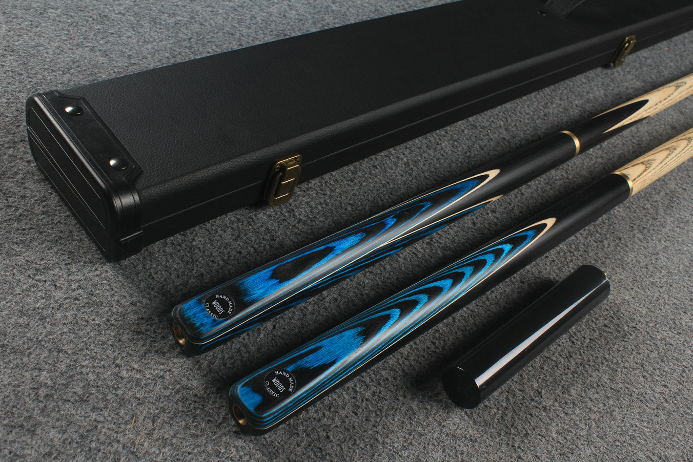 3/4 ASH english pool cue + break cue + case # 6466