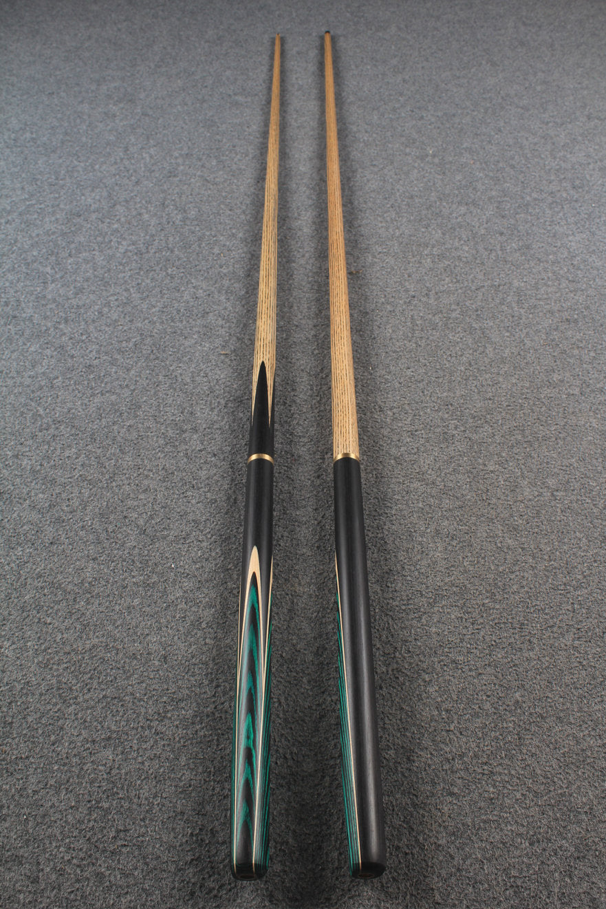 3/4 ASH english pool cue + break cue + case # 6467