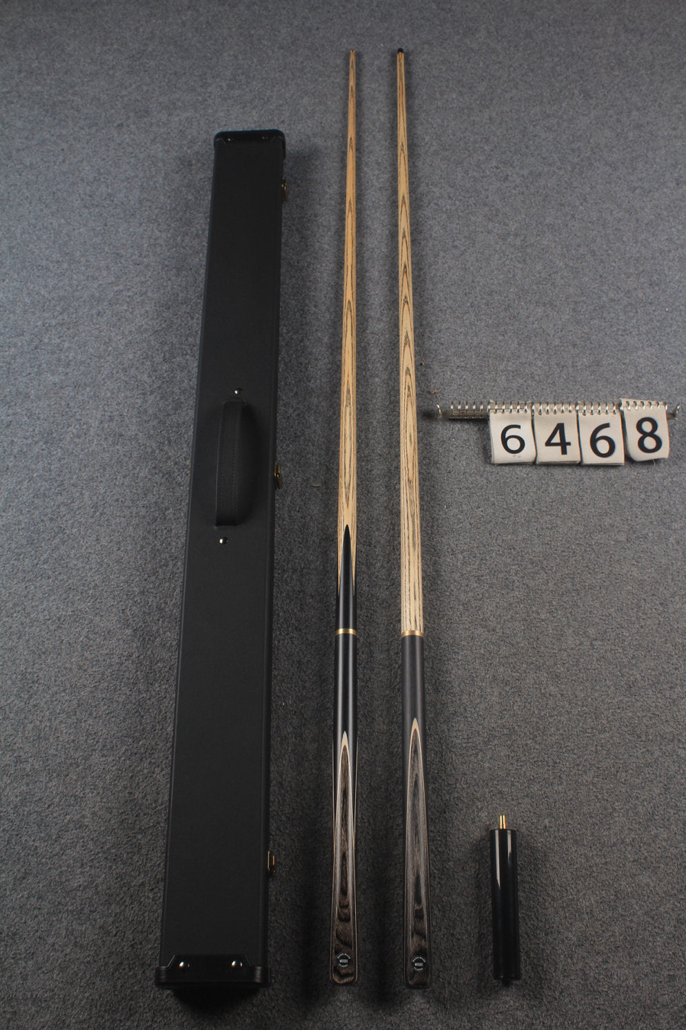 3/4 ASH english pool cue + break cue + case # 6468