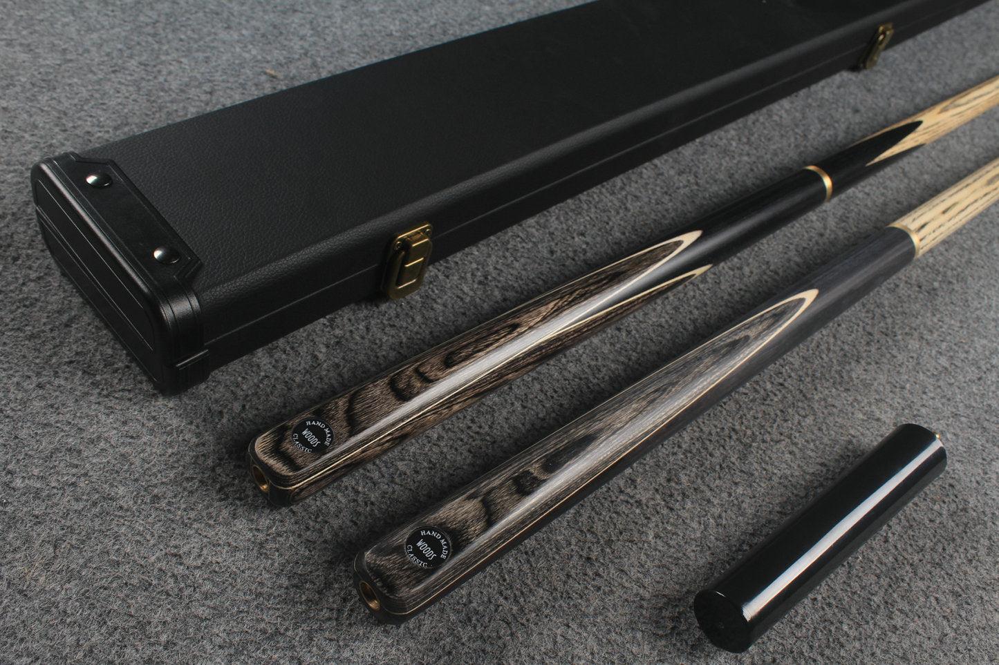 3/4 ASH english pool cue + break cue + case # 6468