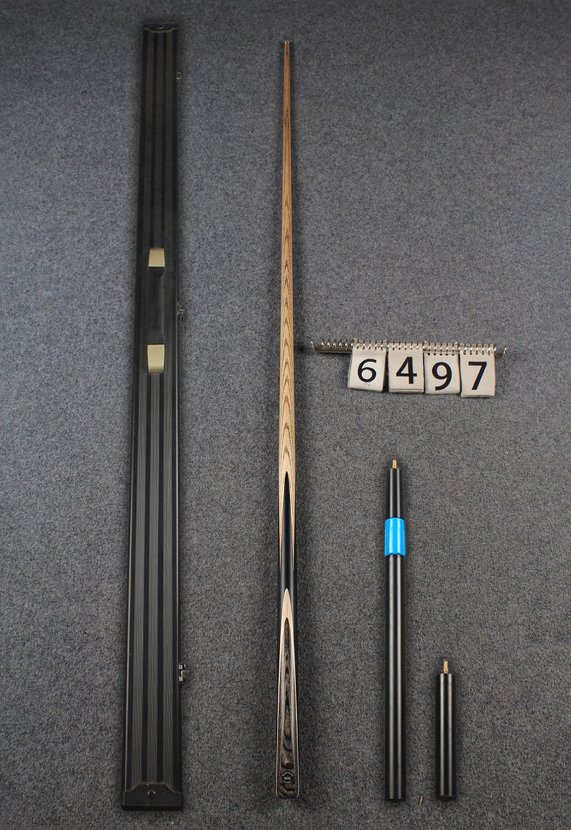 1 piece ash snooker cue # 6497 WOODS CUES