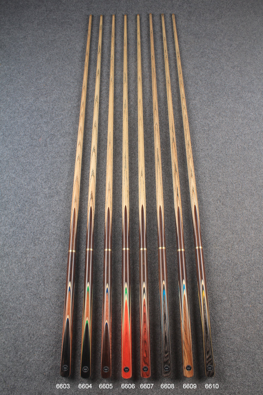 3/4 ash chinese 8 ball pool cue  #6603 - #6610